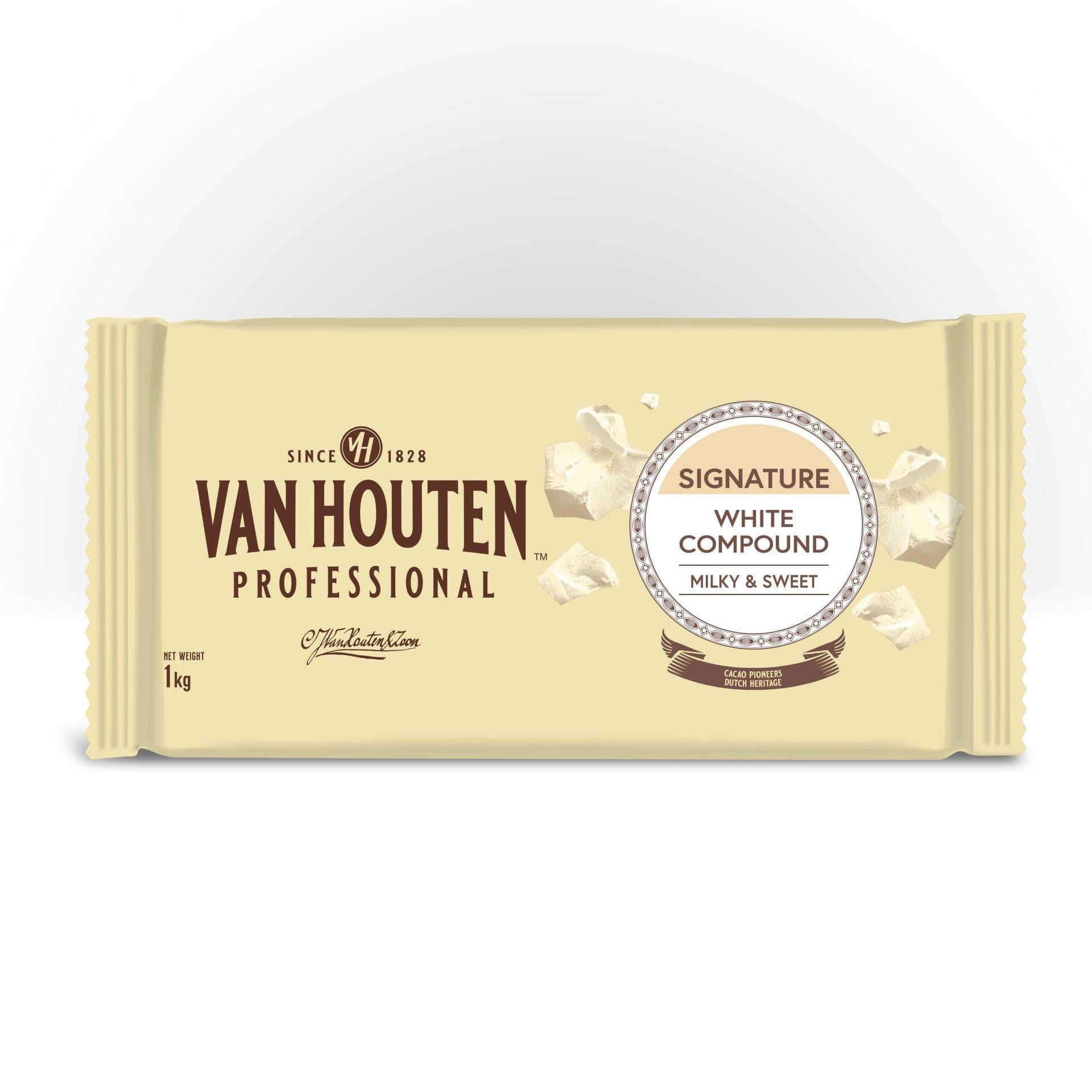socola trang khoi van houten white compound block 1kg