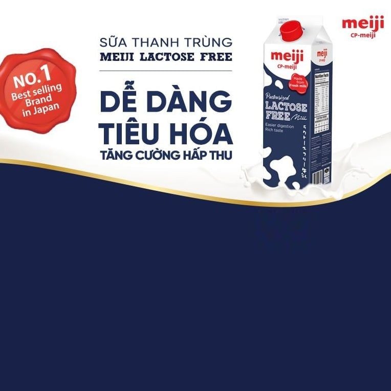 sua tuoi thanh trung meiji tach duong lactose lactose free 946ml thung 12 hop
