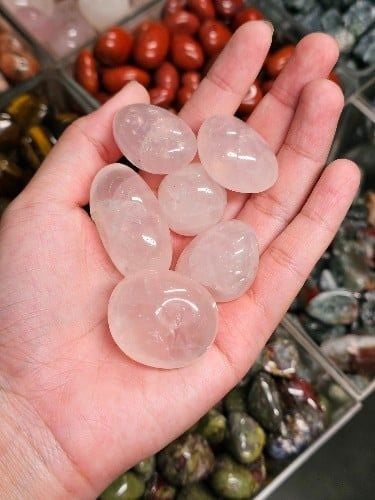  Tumbled Rose Quartz (gr) Viên đá Thạch Anh Hồng 