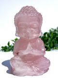  Rose Quartz Buddha High Quality ~ 6cm (Tượng Phật Đá Thạch Anh Hồng) 