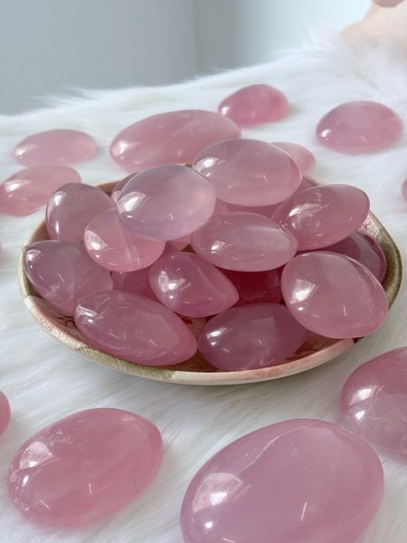  Palm Rose Quartz - Palm đá thạch anh hồng 