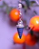  Con lắc cảm xạ đá Lapis Lazuli dây 7 luân xa charm Buddha, Om 
