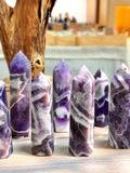  Trụ Dream Amethyst Chevron (gr) Thạch anh Tím vân 