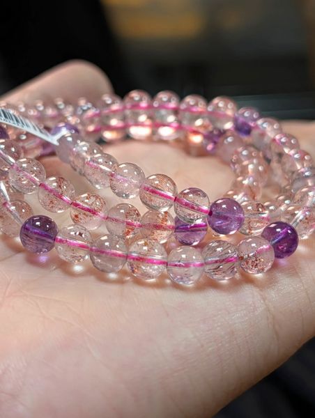  Vòng tay Super Seven Quartz S7 chất trong 