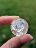  Viên ~2cm | Cầu Rainbow Clear Quartz Thạch Anh Trắng Cầu Vồng 