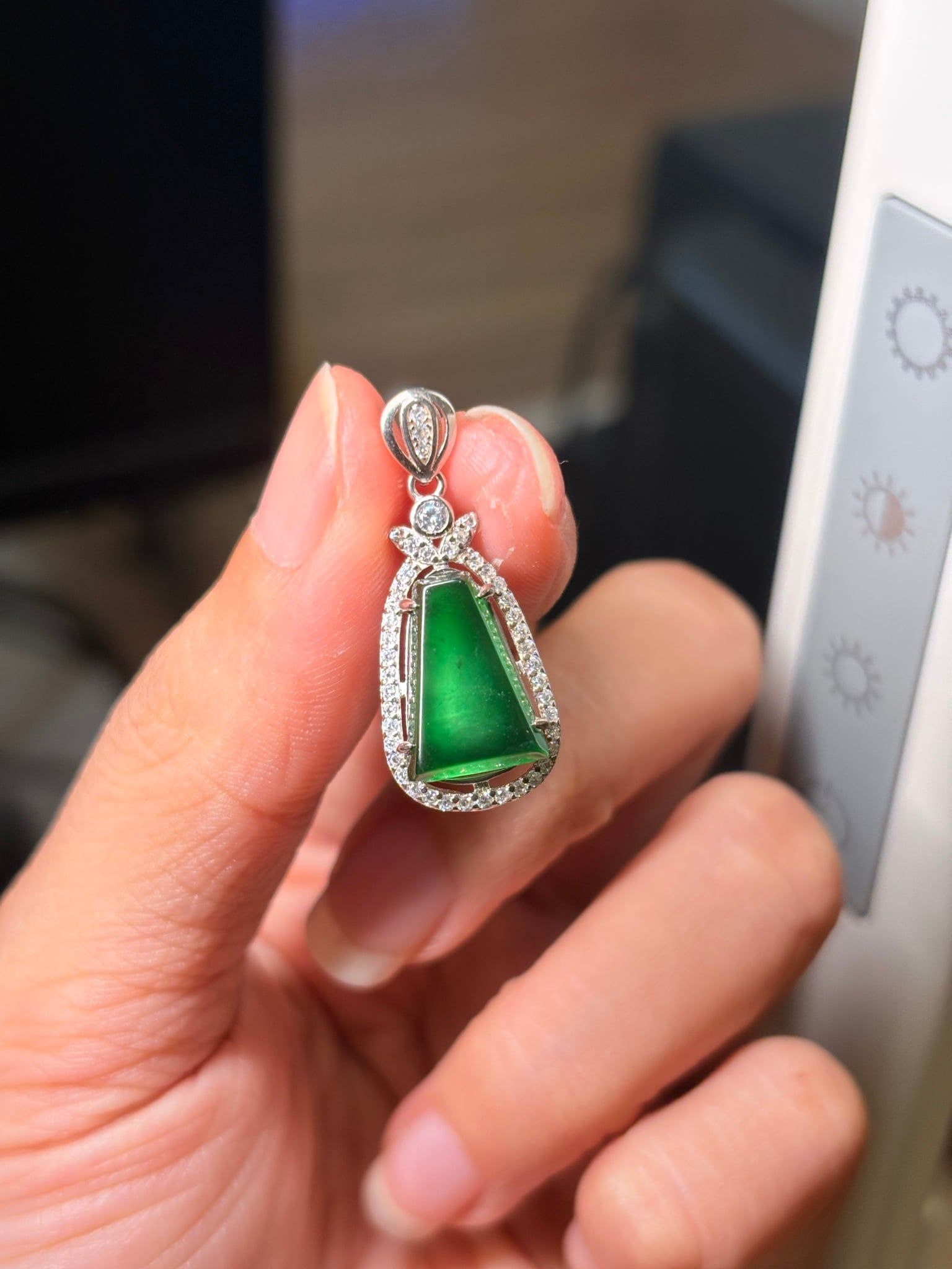  Mặt dây Ngọc Guatamela Bạc S925 