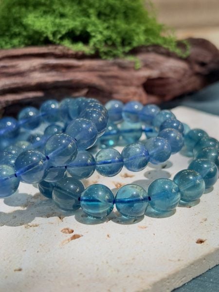  Vòng tay đá Blue Fluorite ( Fluorite Xanh Dương ) 