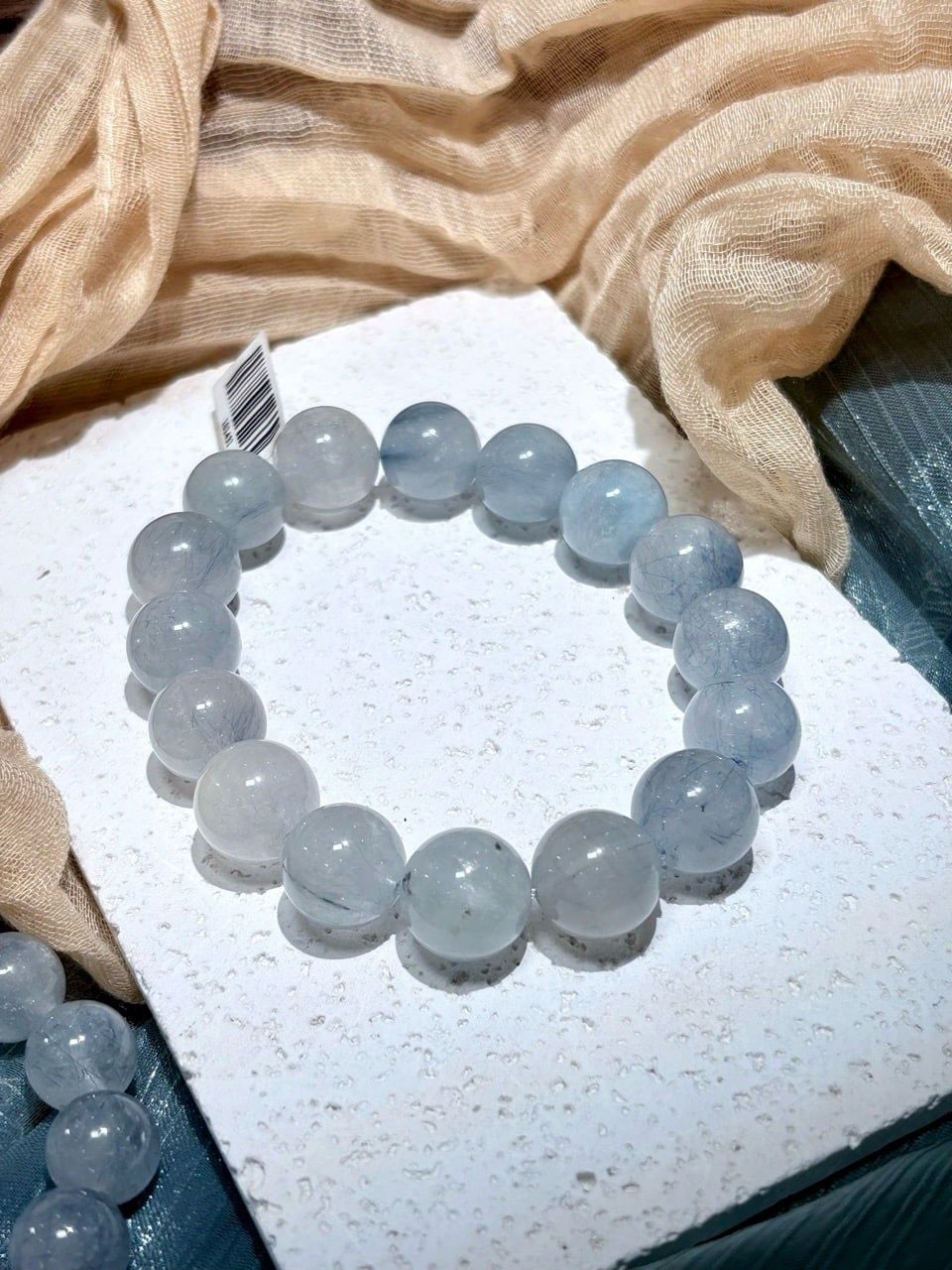  Vòng tay Thạch anh Tóc Xanh Dương - Dumortierite 