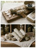  Xô thơm trắng White Sage Bó sage Thanh Tẩy 
