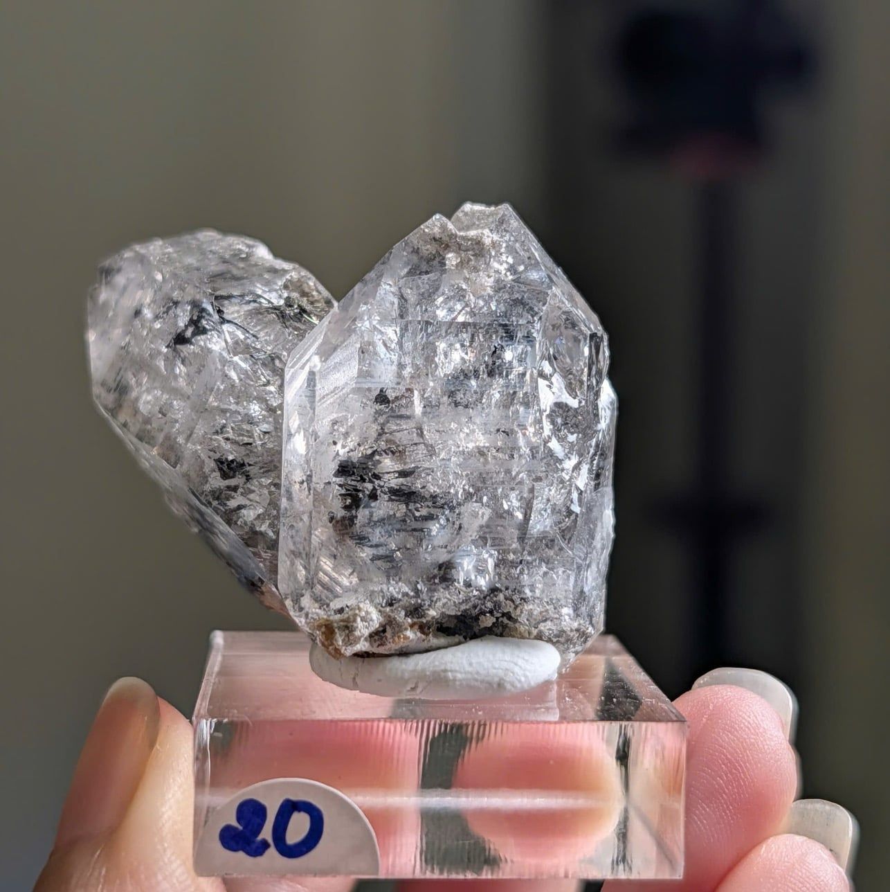  Tinh thể Carbon | Skelaton | Window Clay Quartz 