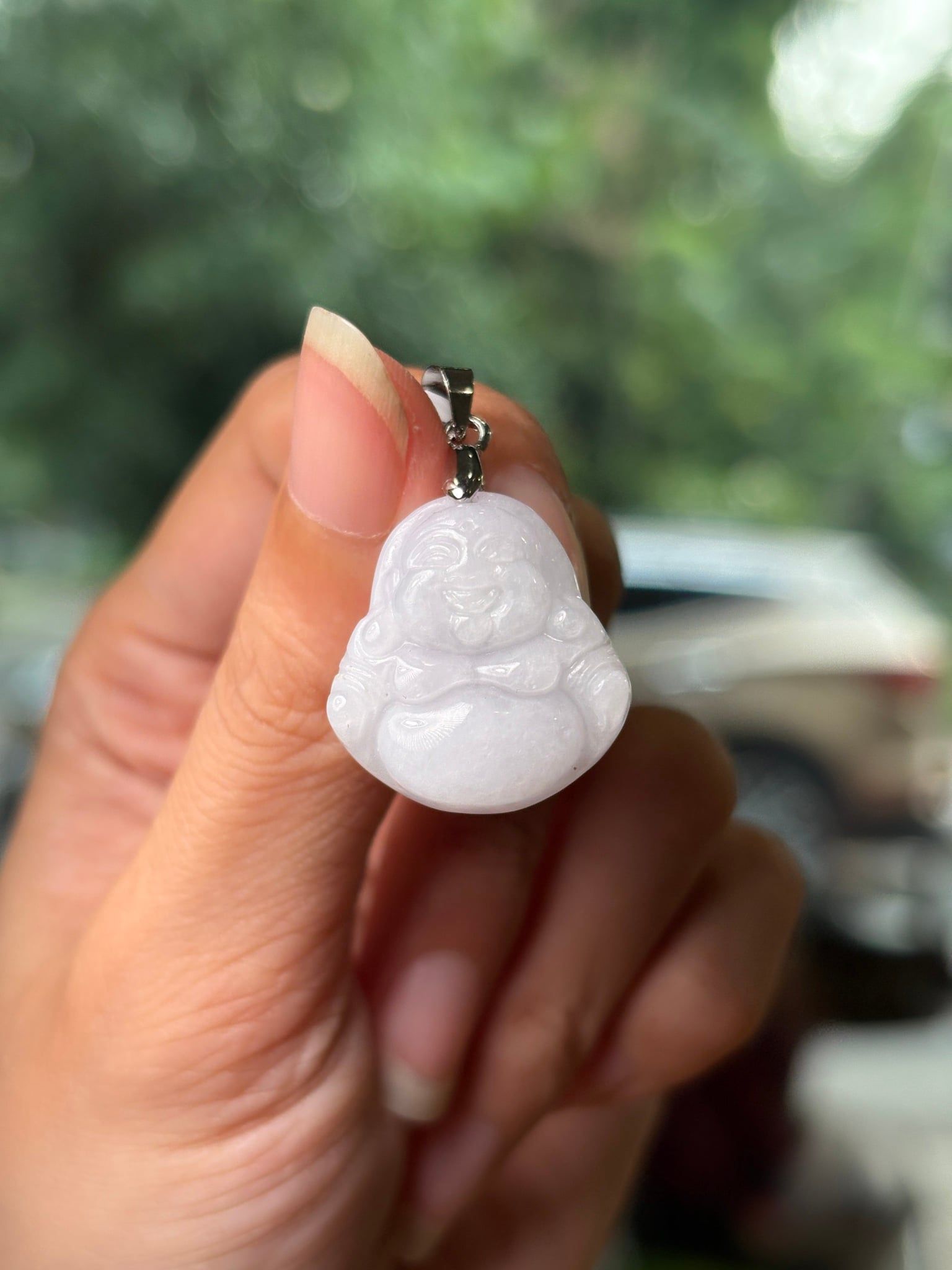  Mặt Phật Di Lặc Ngọc Cẩm Thạch 