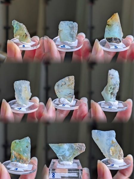  Viên | Thô Opal Peruvian Xanh 