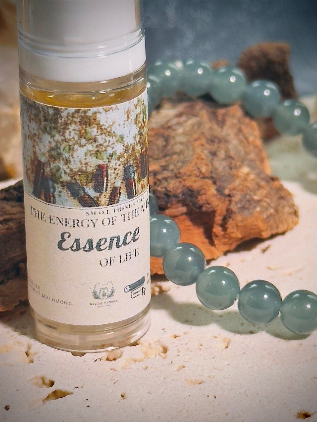 Tinh dầu tự nhiên dưỡng Dzi, Ngọc Jade, Vòng Tay Đá Phong Thuỷ, Đá Tinh Thể 