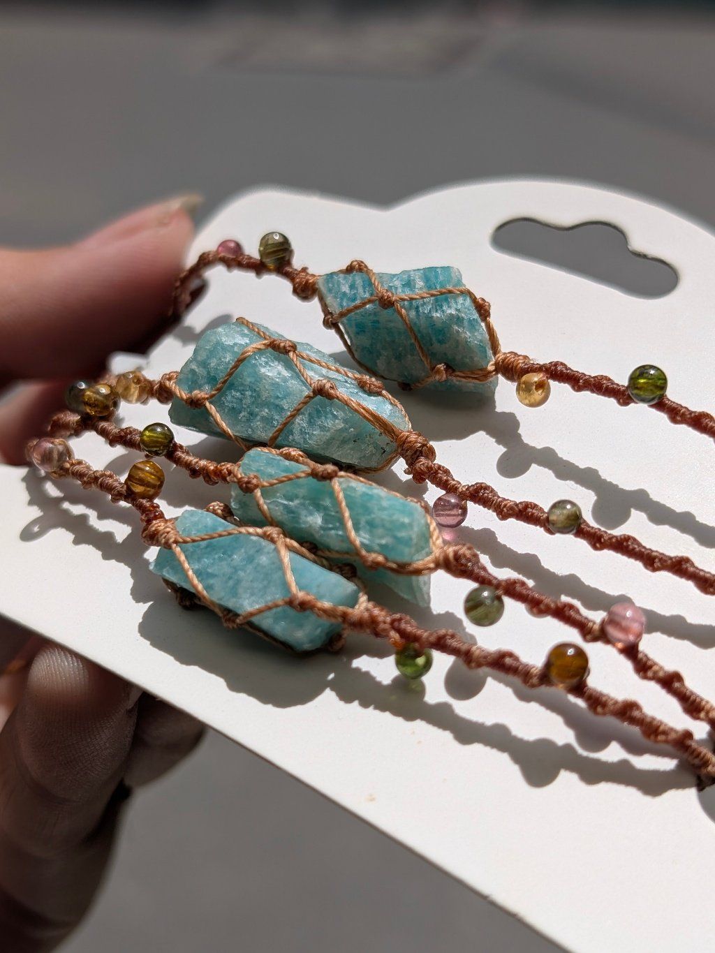  Vòng Amazonite Macrame 
