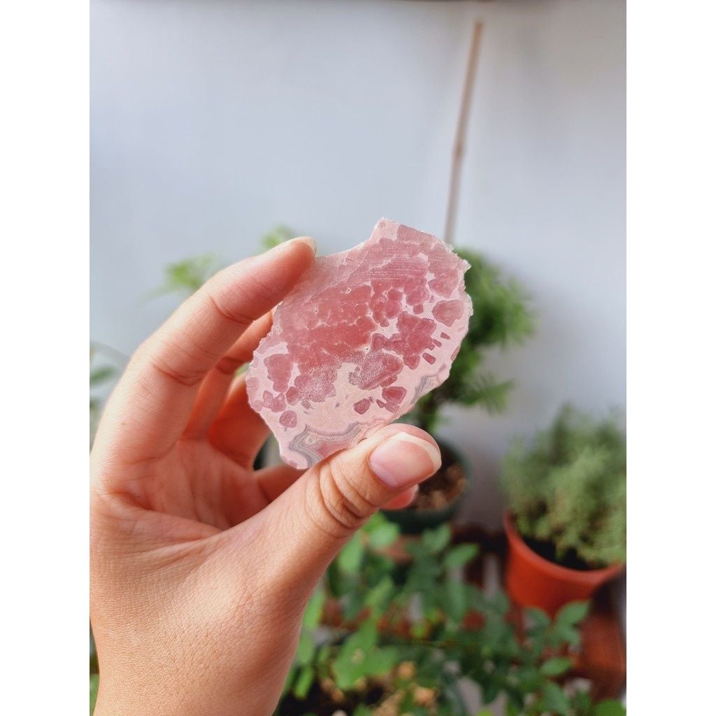  Đá thô Đá Đào Hoa (Rhodochrosite) - Đá thanh tẩy Tarot, Reiki, thiền định 