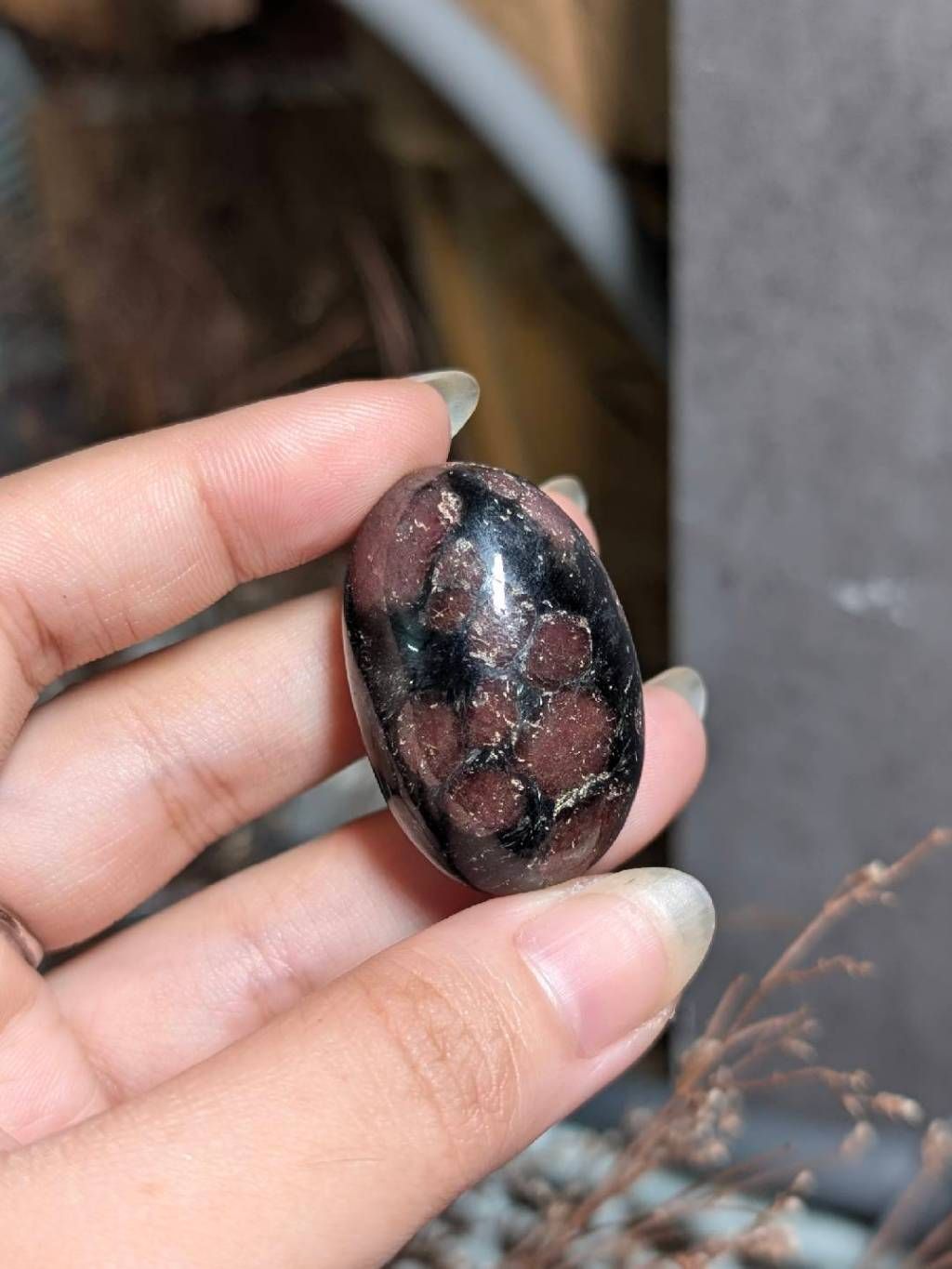  Tumbled Garnet Amphibolite đá thanh tẩy, đá năng lượng, đá phong thuỷ | Mystic Corner 