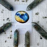 Trụ Labradorite đá xà cừ dùng trong thanh tẩy Tarot, thiền định 