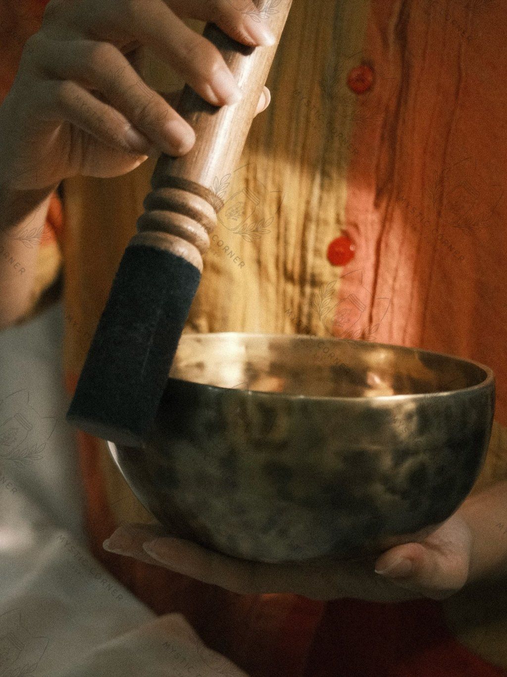  Chuông xoay thủ công chính gốc Nepal, Singing Bowl, chuông xoay Tây Tạng, Chuông xoay Thư Giãn 