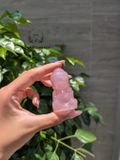  Tượng Phật Thích Ca Thạch Anh Hồng/ Rose Quartz Madagascar 5.5cm 