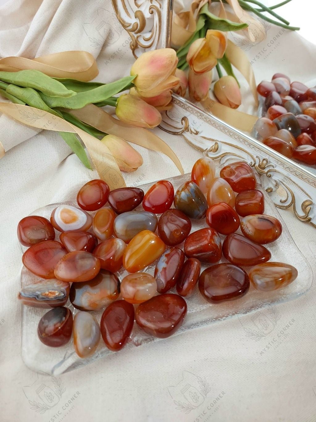  Tumbled Carnelian mã não đỏ 