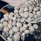  Tumbled Rainbow Moonstone (Đá Mặt Trăng cầu vồng), đá thạch anh, đá thanh tẩy, phong thuỷ, reiki 
