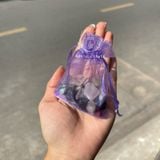  Túi đá thạch anh may mắn, đá thanh tẩy bài Tarot, đá phong thuỷ, quà tặng 