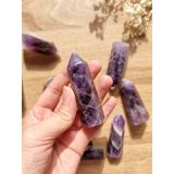  Trụ đá thạch anh Tím (Amethyst) làm Grid, đá thanh tẩy Tarot, Reiki, thiền định, đá phong thủy 