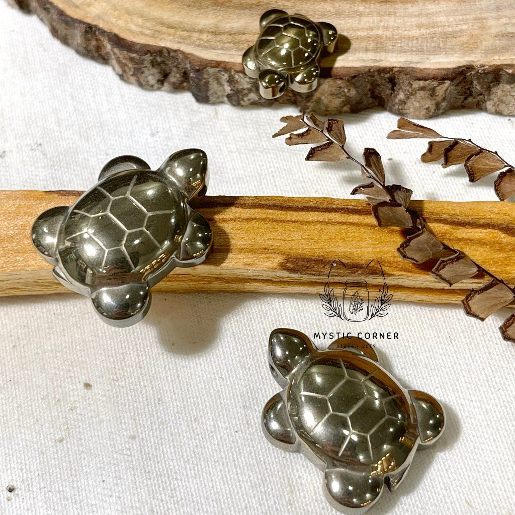  Rùa đá Pyrite ( đá vàng găm ) 