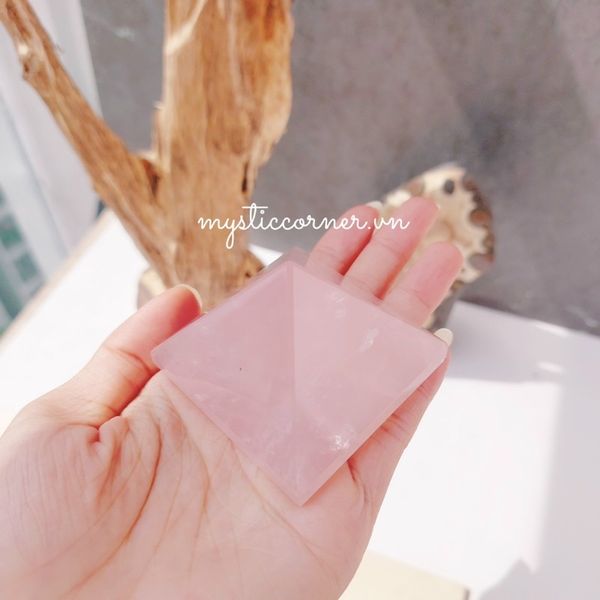  Kim tự tháp Thạch anh Hồng, đá thanh tẩy Tarot, đá phong thuỷ, Reiki 
