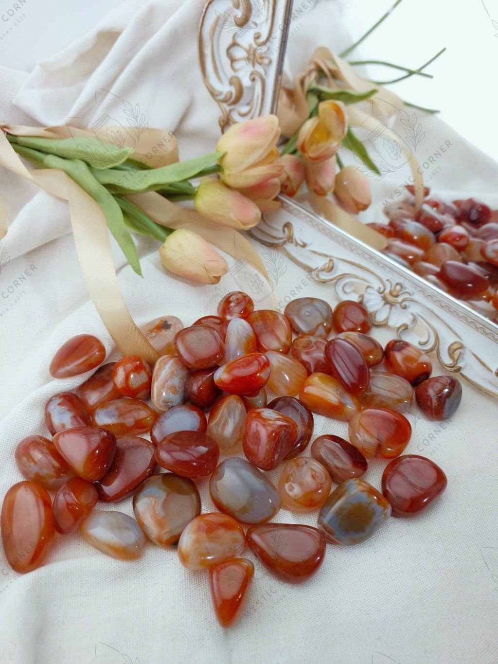  Tumbled Carnelian mã não đỏ 