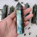  Trụ Labradorite đá xà cừ dùng trong thanh tẩy Tarot, thiền định 