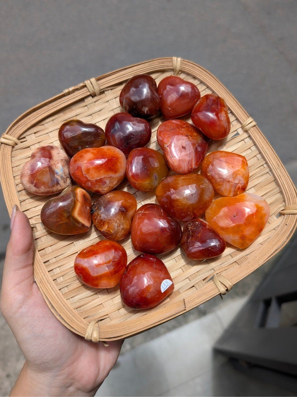  Tim Đá Carnelian tự nhiên, thúc đẩy động lực, nhiệt huyết, hành động, phong thuỷ, đá thanh tẩy Tarot 
