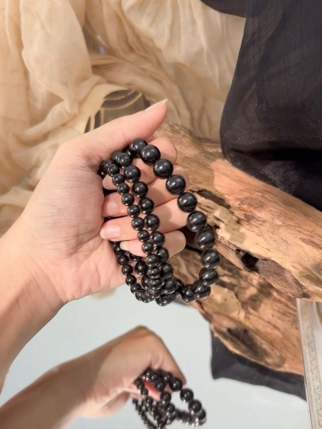  Vòng Black Tourmaline 