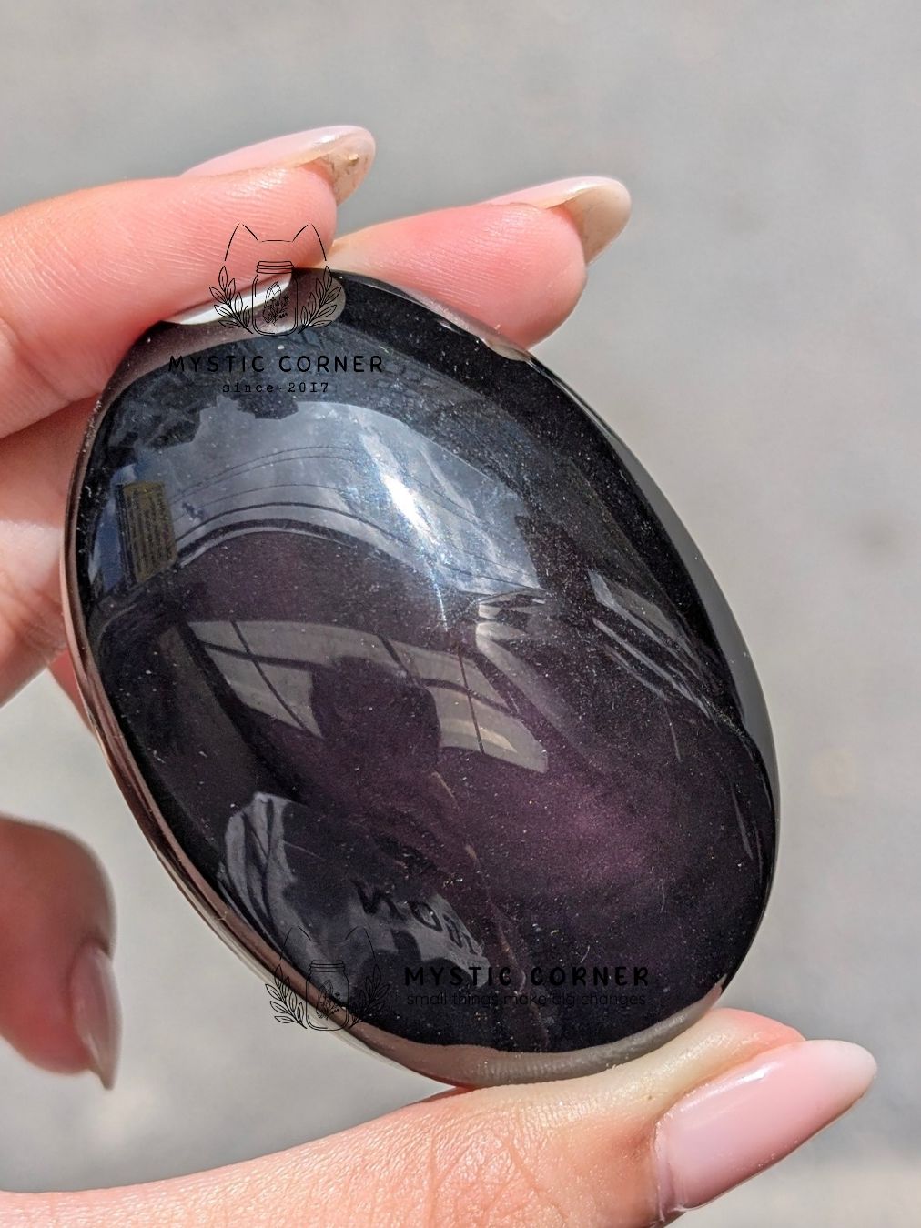  Viên Palm Obsidian Đa Sắc tự nhiên, Bảo Vệ Năng Lượng, Thanh Tẩy, Thiền Định, Tarot, Reiki 