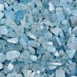  Vụn đá Aquamarine hỗ trợ học tập, luân xa 5, đá thanh tẩy, đá thạch anh, đá phong thuỷ 