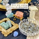 Set đá may mắn cho Bạch Dương, đá thạch anh, đá thanh tẩy bài Tarot, đá phong thuỷ 