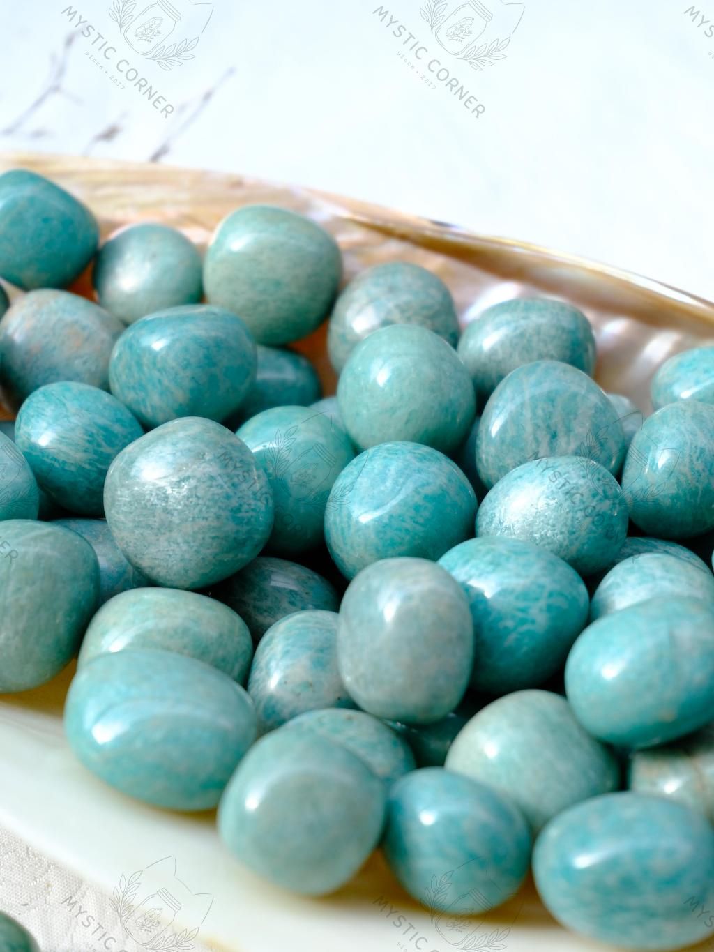  Tumbled Amazonite (đá Thiên Hà) 