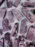  Trụ đá Lepidolite Tím Cộng Sinh Mica tự nhiên, thanh tẩy bài Tarot, trực giác, thiền định, reiki 
