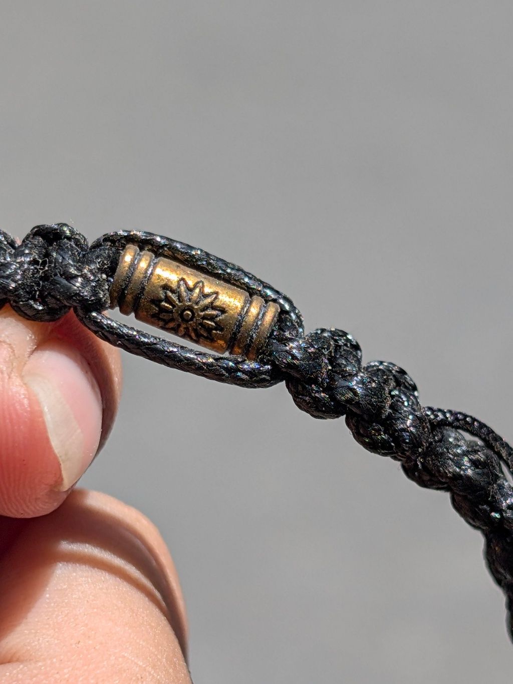  Vòng Tay Black Tourmaline Macrame 