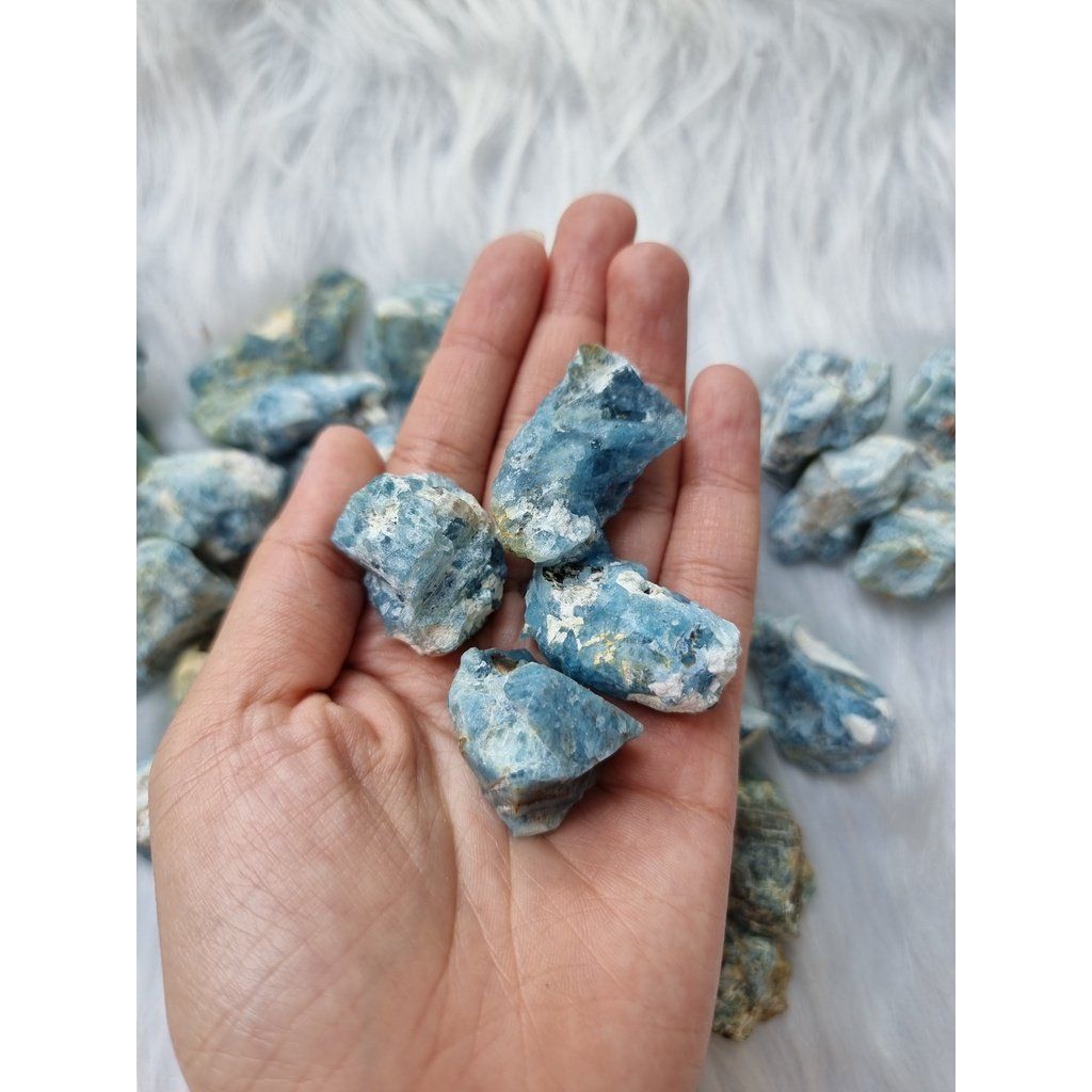  Đá thô Aquamarine (Ngọc Xanh Biển) tự nhiên, đá thanh tẩy dùng trong Tarot, Reiki 