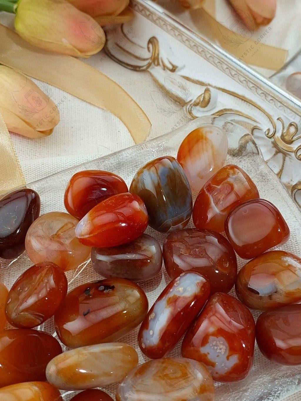  Tumbled Carnelian mã não đỏ 