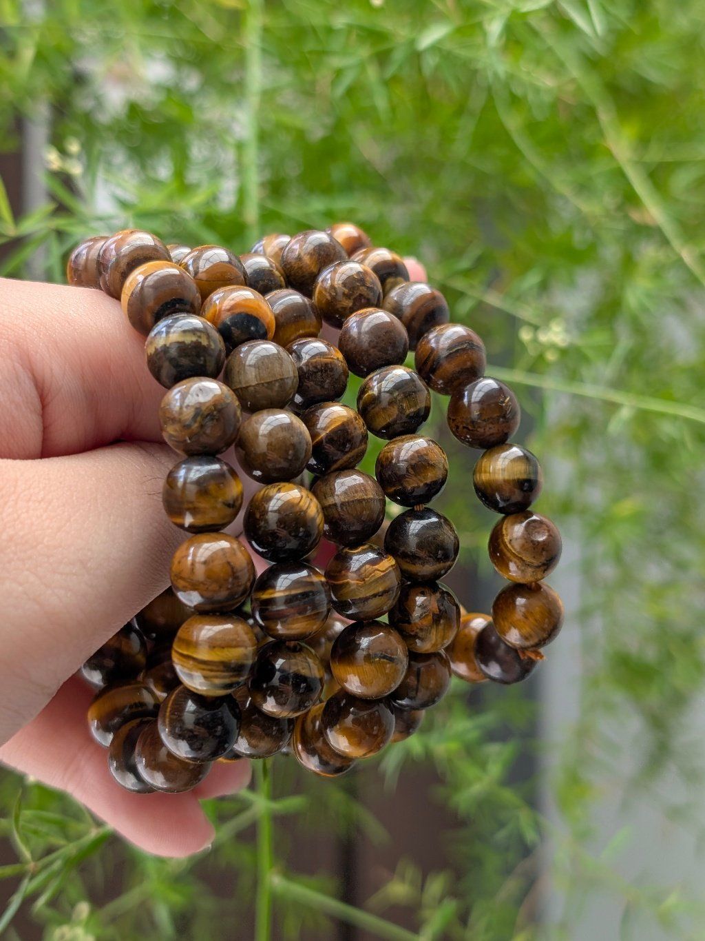  Vòng đá Mắt Hổ Vàng 10Li Tiger Eyes 