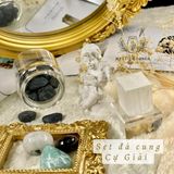  Set đá may mắn cho Cự Giải, đá thạch anh, đá thanh tẩy bài Tarot, đá phong thuỷ 