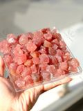  Đá thô Red Strawberry, Thạch Anh Dâu Đỏ size mini handmade 