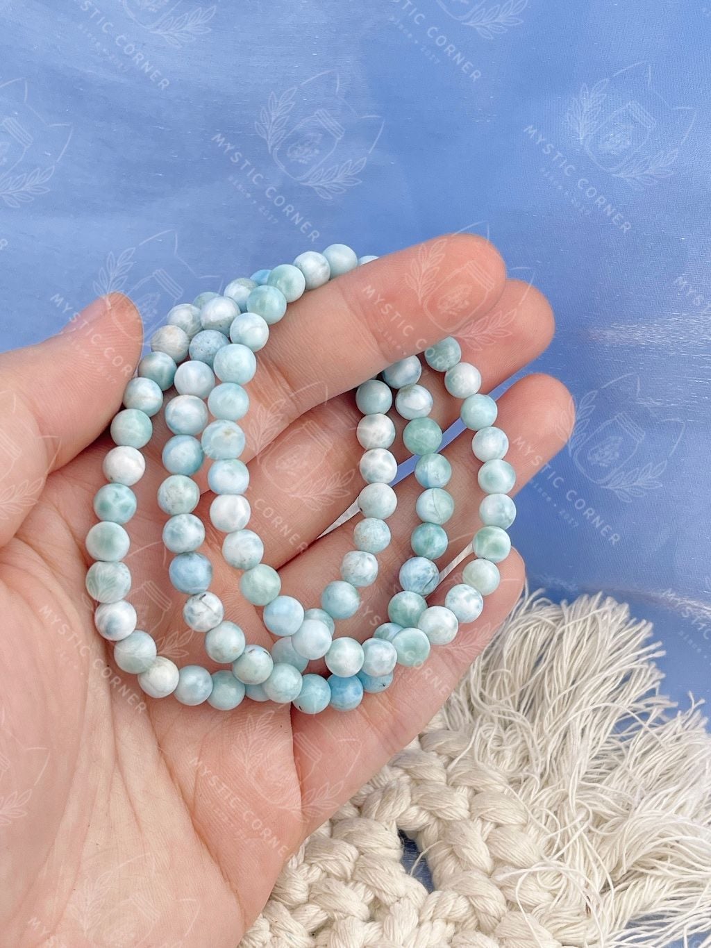  Vòng tay đá Larimar Dominica High Quality 