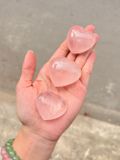  Tim Thạch Anh Hồng Rose Quartz chữa lành, dễ thương, tình cảm, xoa dịu cảm xúc đá thanh tẩy 