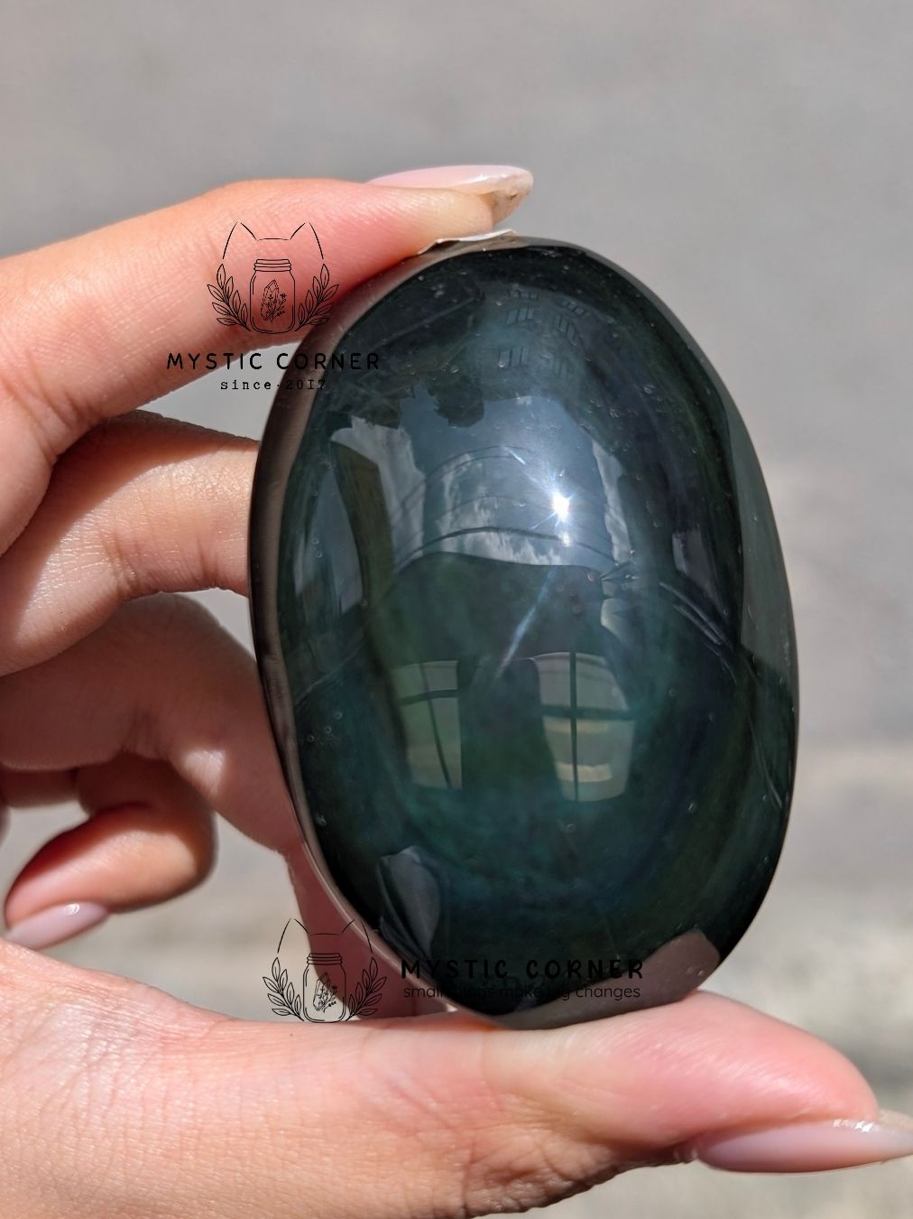  Viên Palm Obsidian Đa Sắc tự nhiên, Bảo Vệ Năng Lượng, Thanh Tẩy, Thiền Định, Tarot, Reiki 