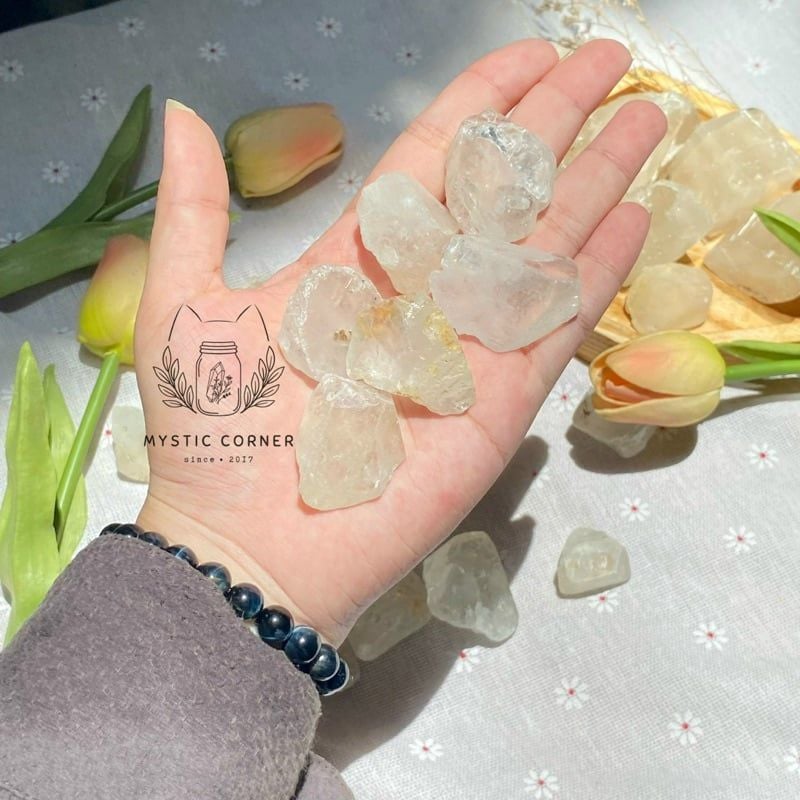  Thô Topaz Trắng - Đá Hoàng Ngọc 