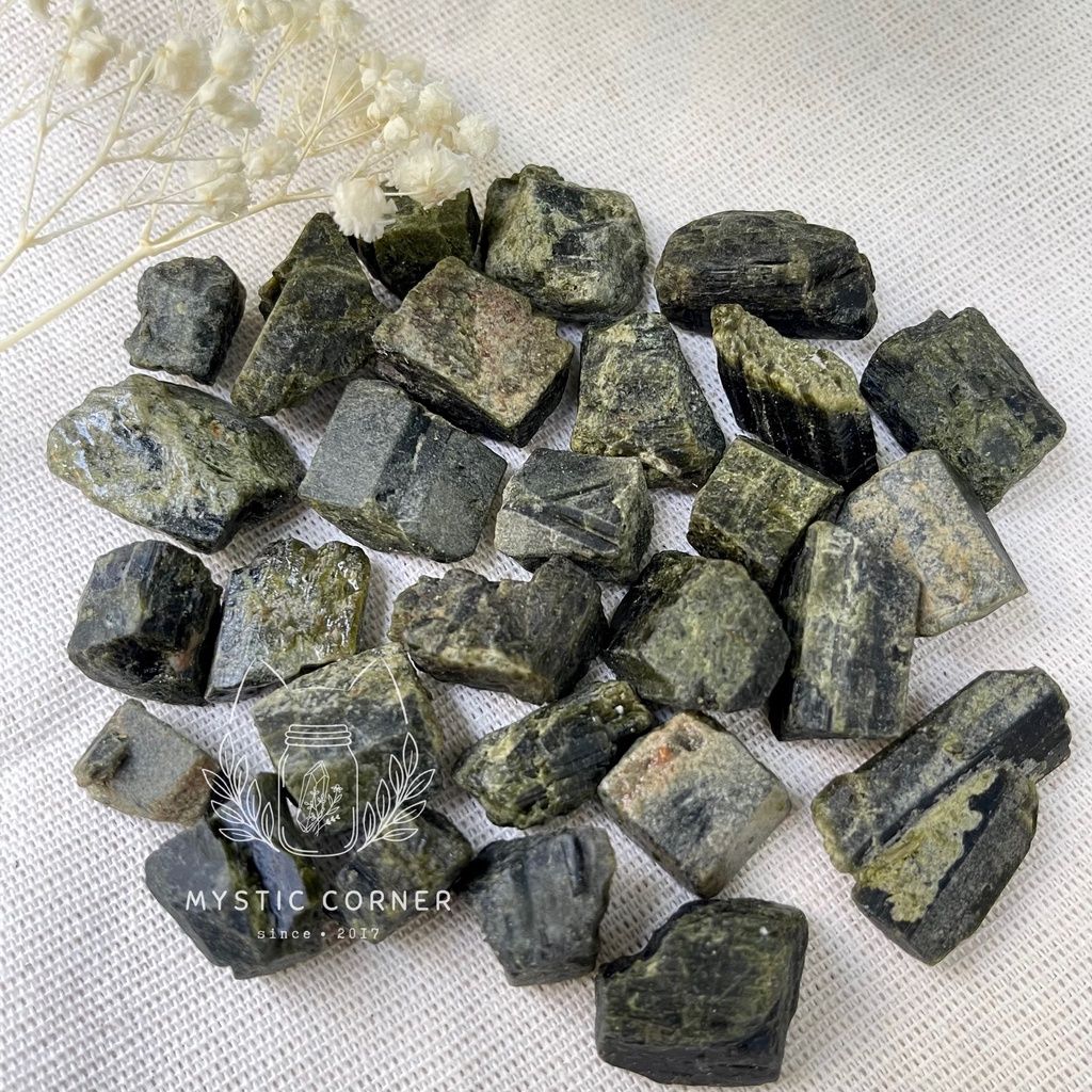  Đá thô Green Tourmaline 