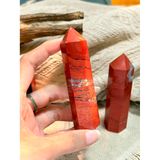  Trụ đá Red Jasper đỏ đậm đẹp, thanh tẩy bài tarot , sức mạnh nội lực, sưu tầm, quà tặng 